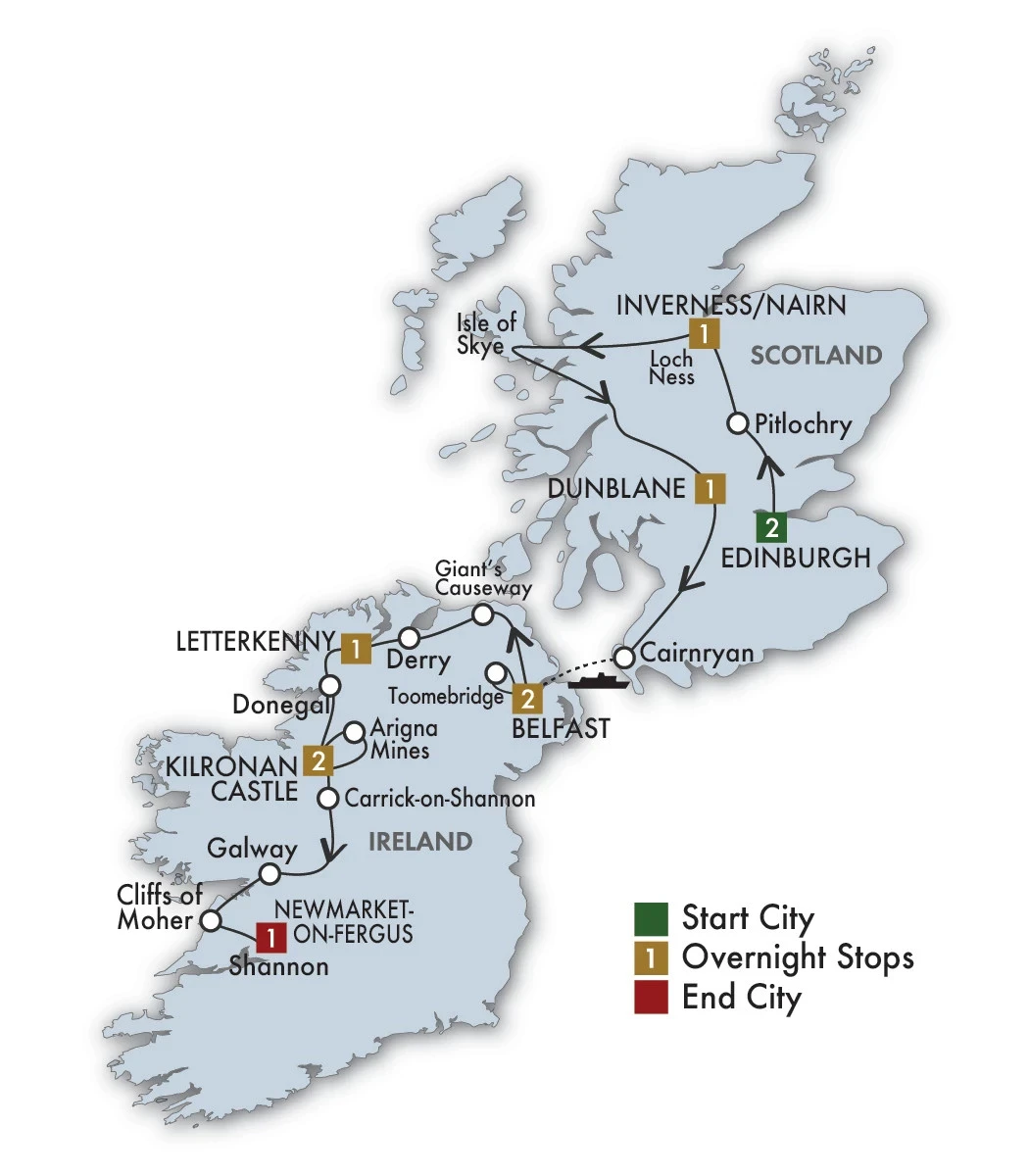 2027 Scots Irish Tour - 11 Days/10 Nights