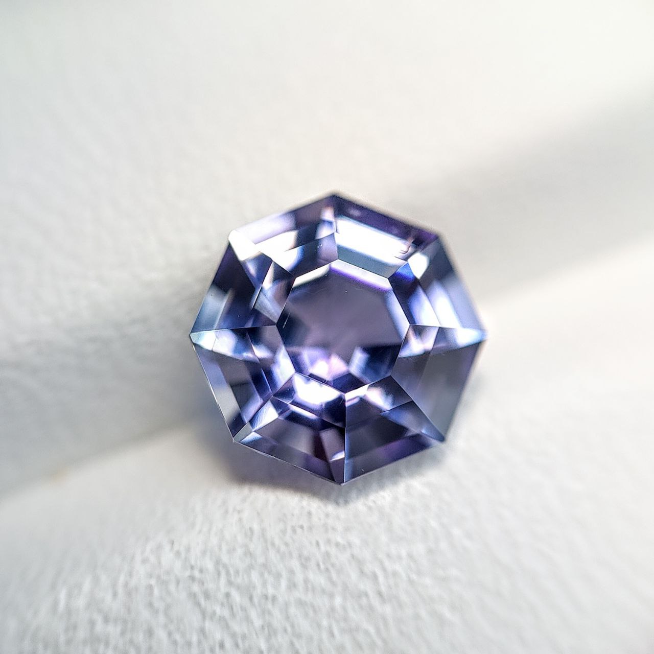 A classic Blue Zoisite or Tanzanite with purplish undertone. Cut at NGM, Bangkok