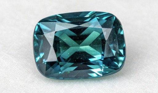 Elongated Cushion Cut Australian Teal Sapphire