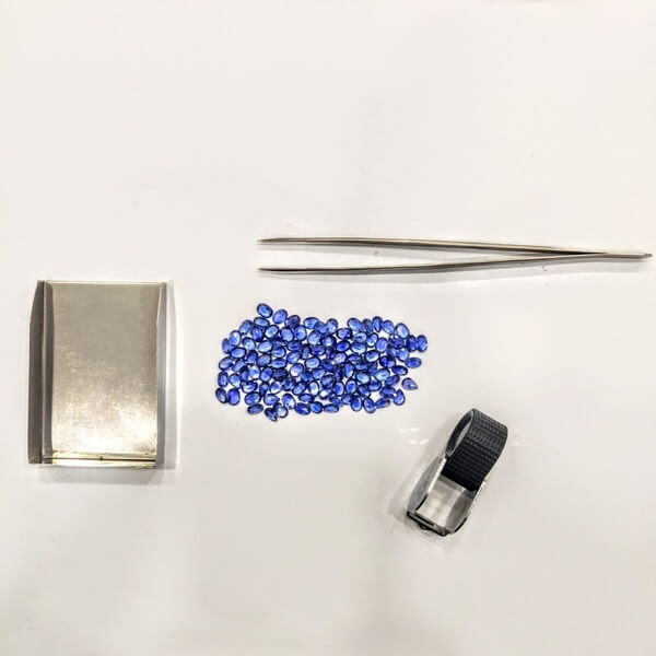 Calibrated Australian blue sapphire lot