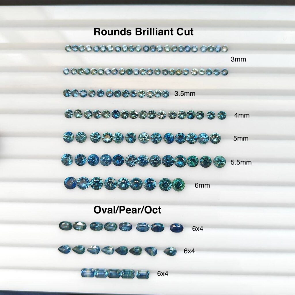 Calibrated Montana Sapphires