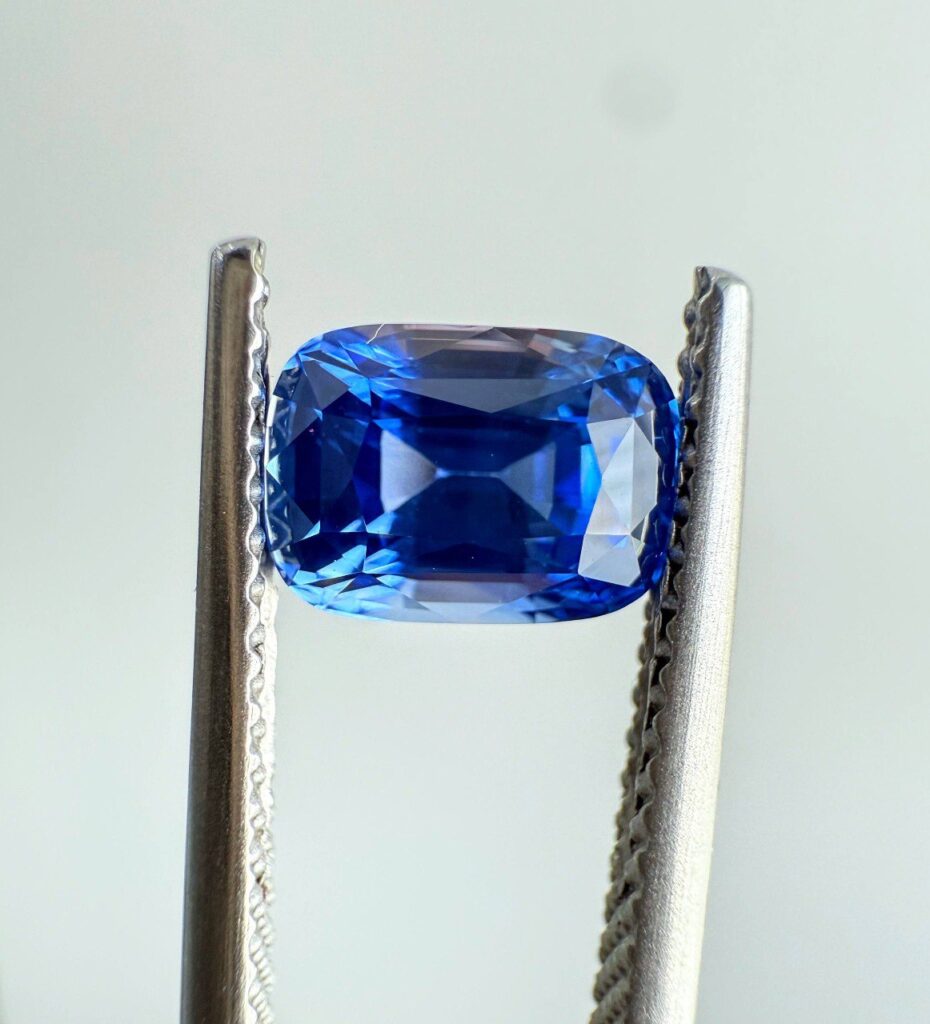 Ceylon Sapphire Elongated Cushion Cut