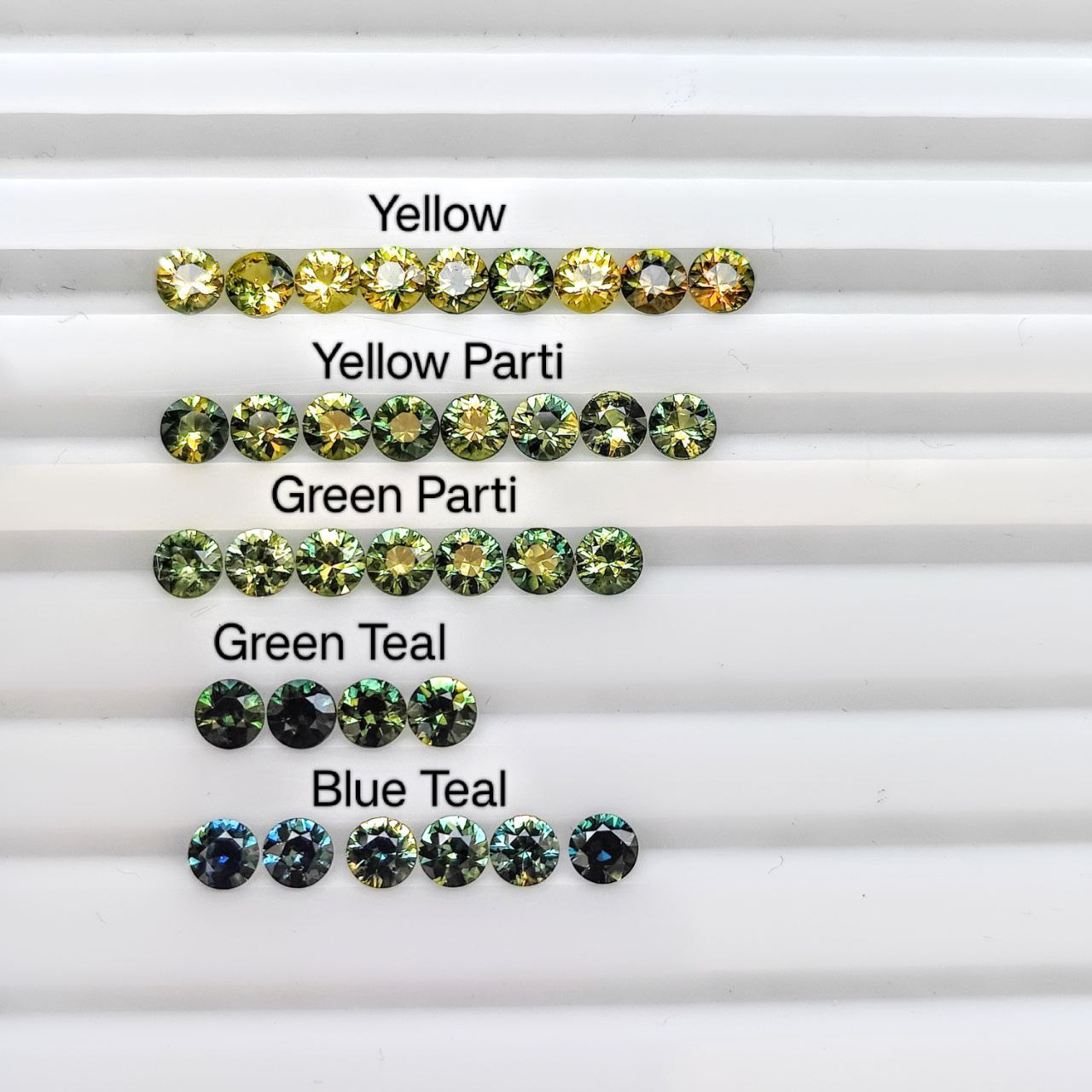 Calibrated SapphiresMulticolour Sapphires