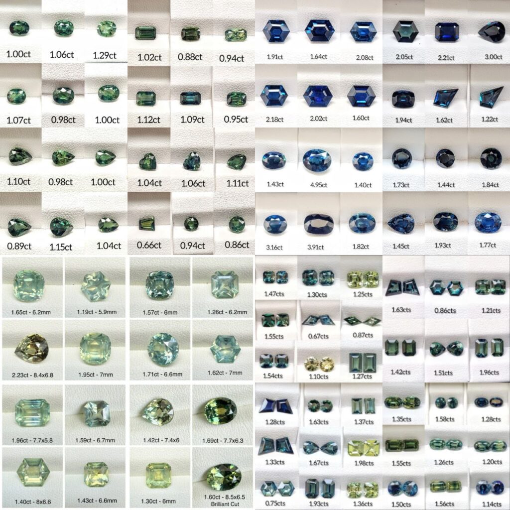 Different Colors and Sizes of Gemstones NGM