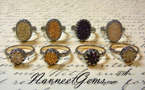 Drusy Quartz Jewelry