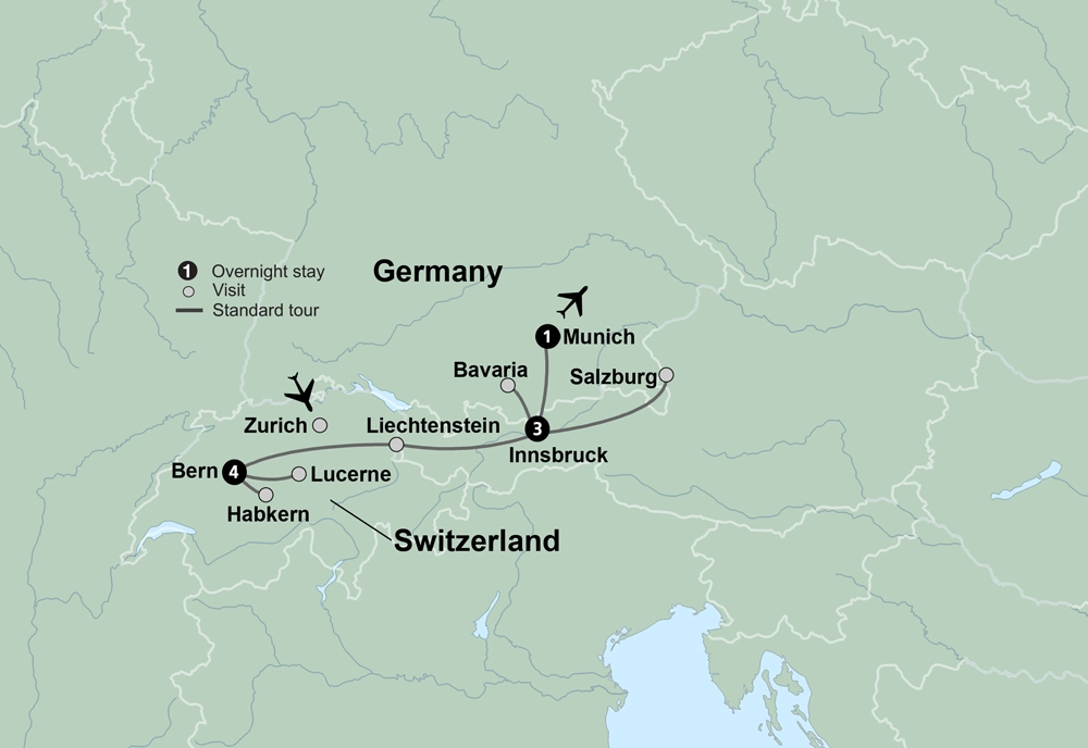 Discover Switzerland, Austria & Bavaria featuring Oktoberfest