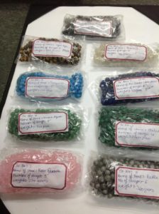 gemstone beads rose quartz, agate