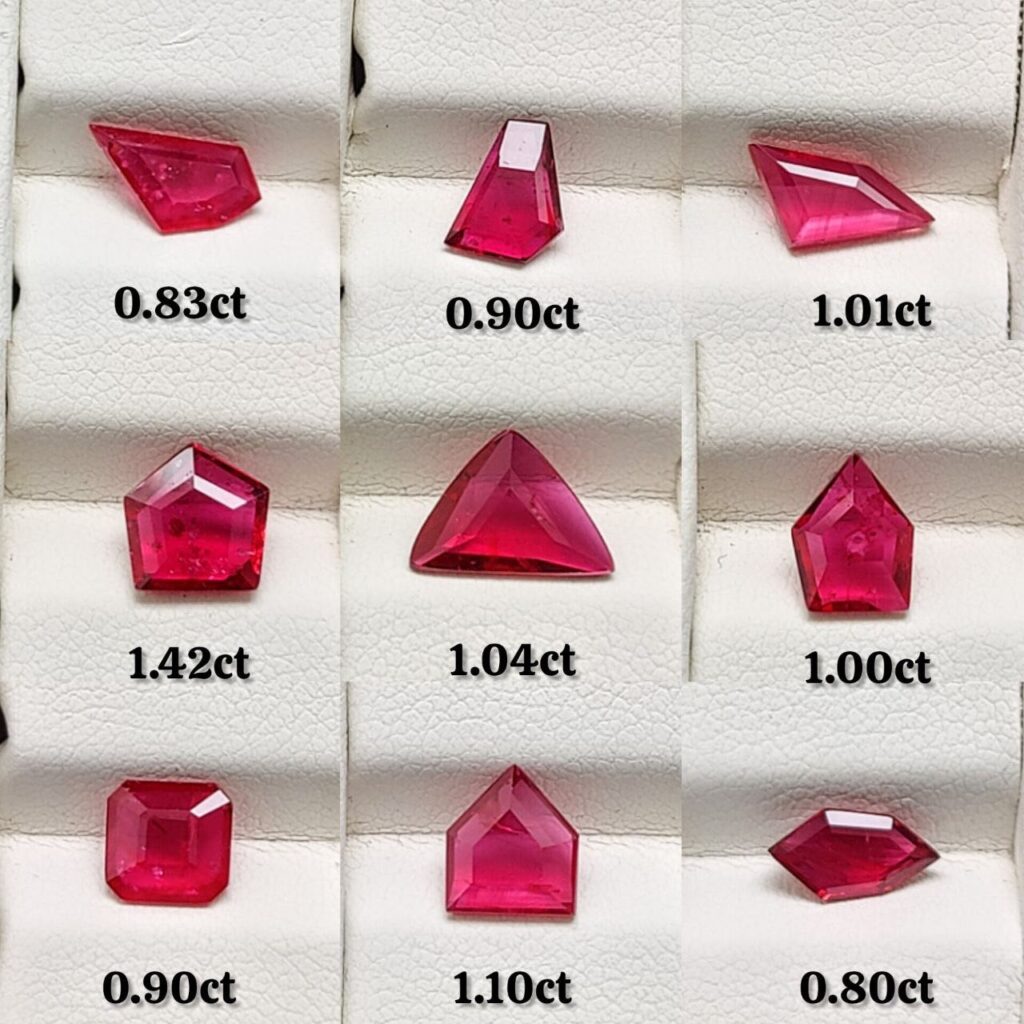 Lot of Fancy-Cut Rubies