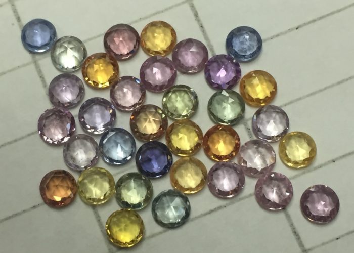 Multi Rose cut Sapphire
