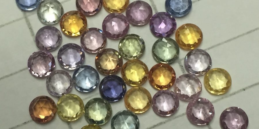 Rose Cut Sapphires