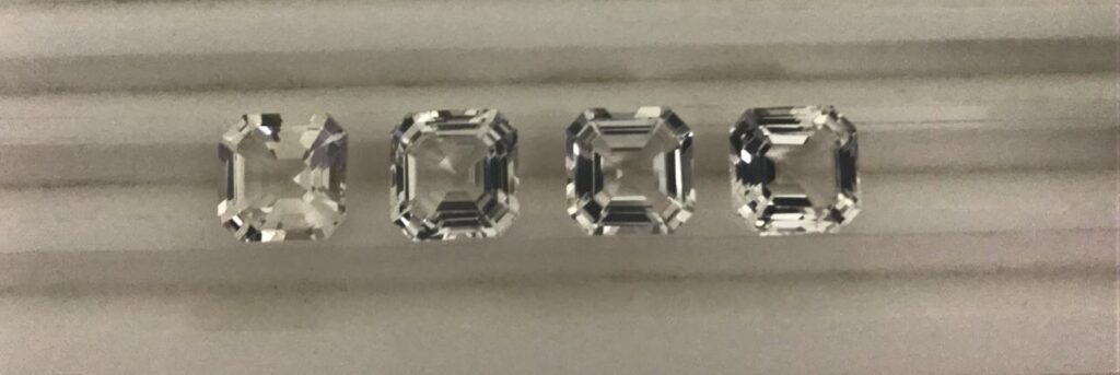 natural white topaz gemstones