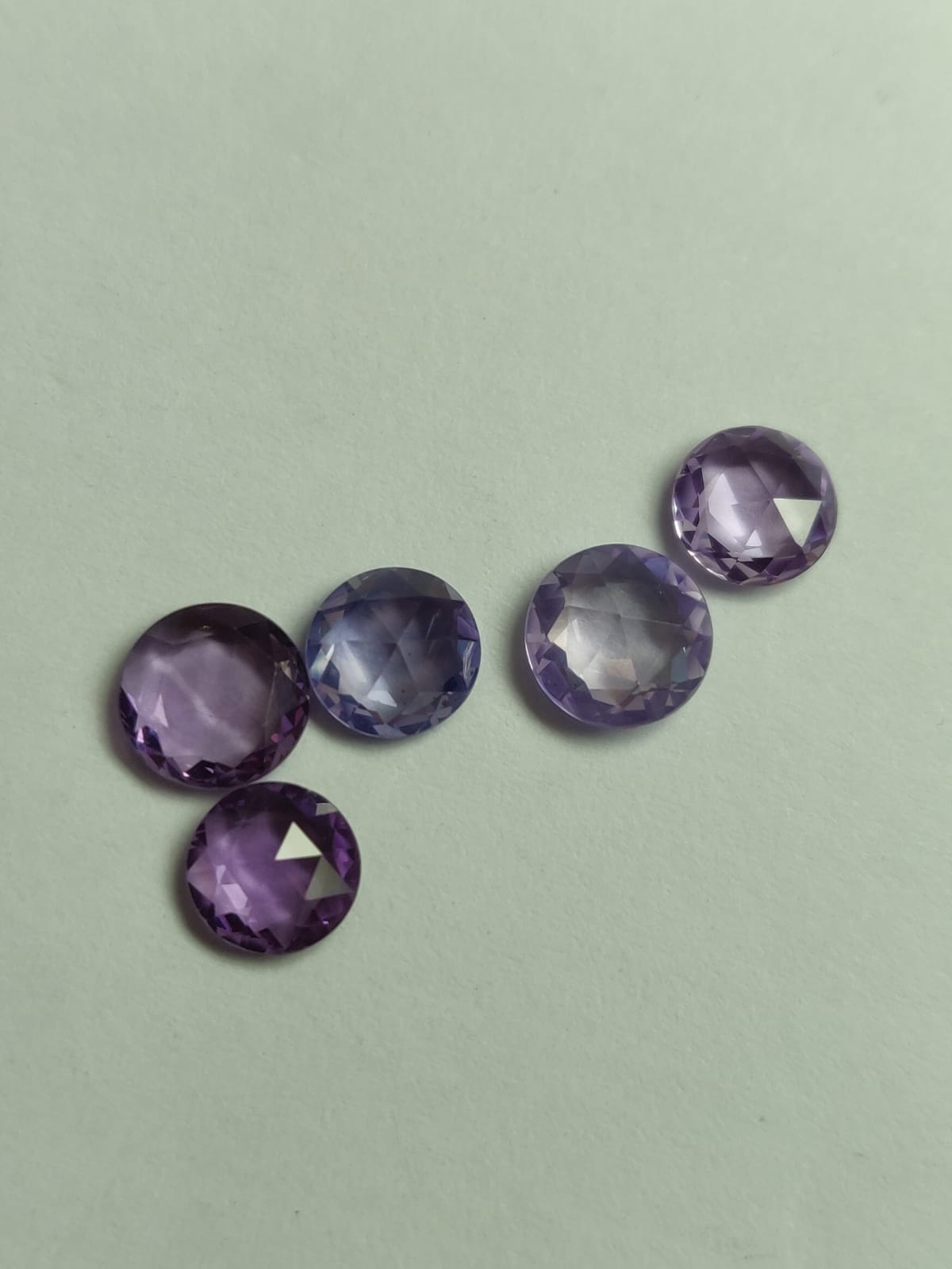 Purple Color rose cut Sapphire