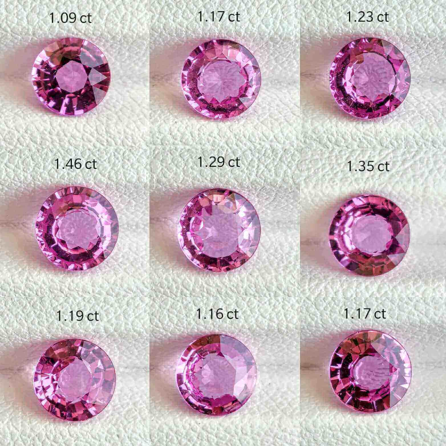 Pink Sapphire Rounds