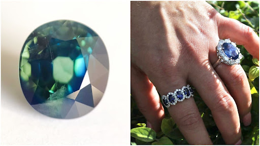 Salt and pepper sapphires