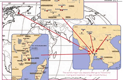 Thailand is at the epicentre of global gemstone trade