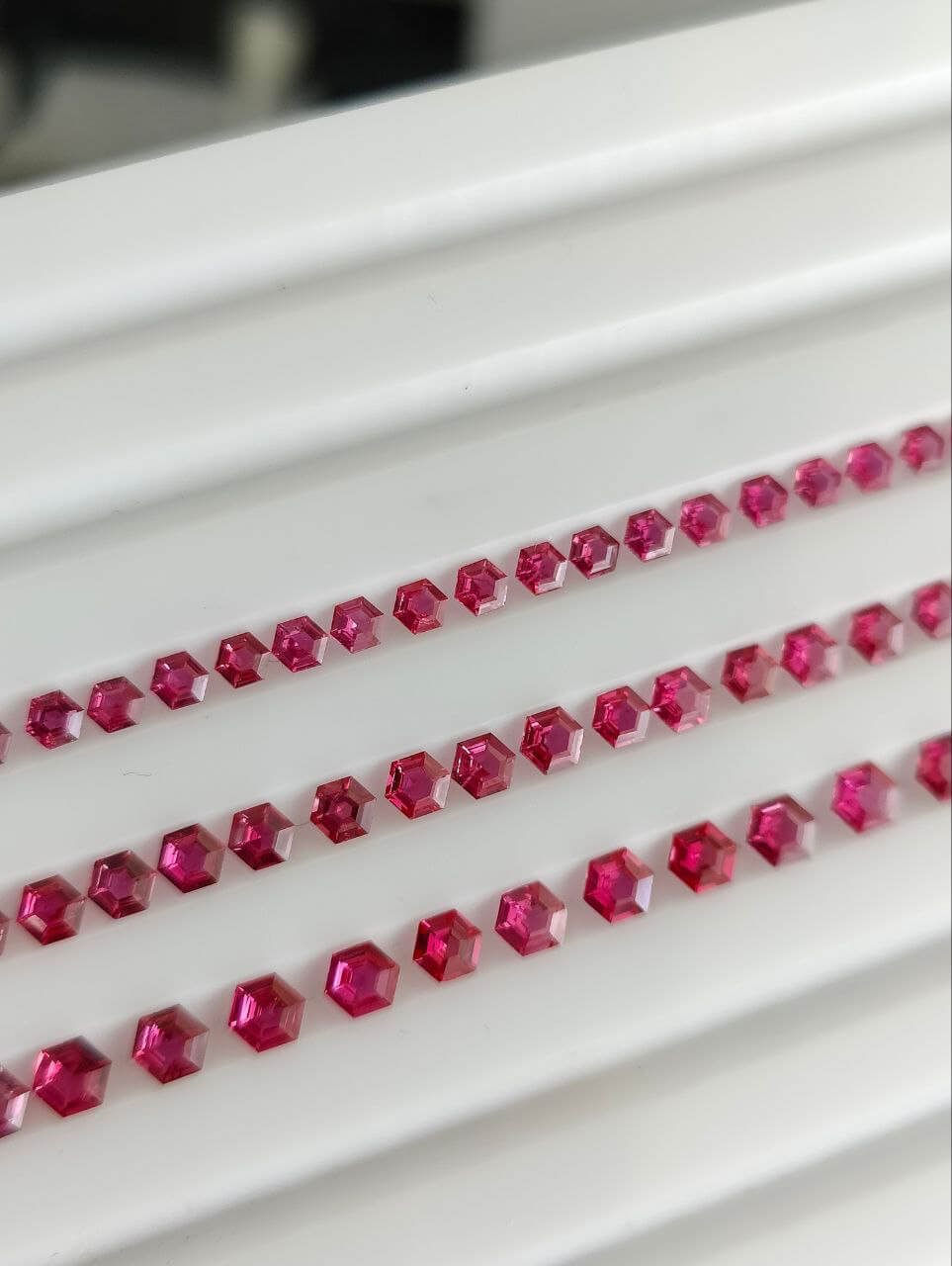 Unheated Mozambique Hexagon Rubies