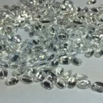 White sapphire ovals