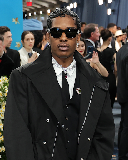 A$AP Rocky in a Ruby Pendant
